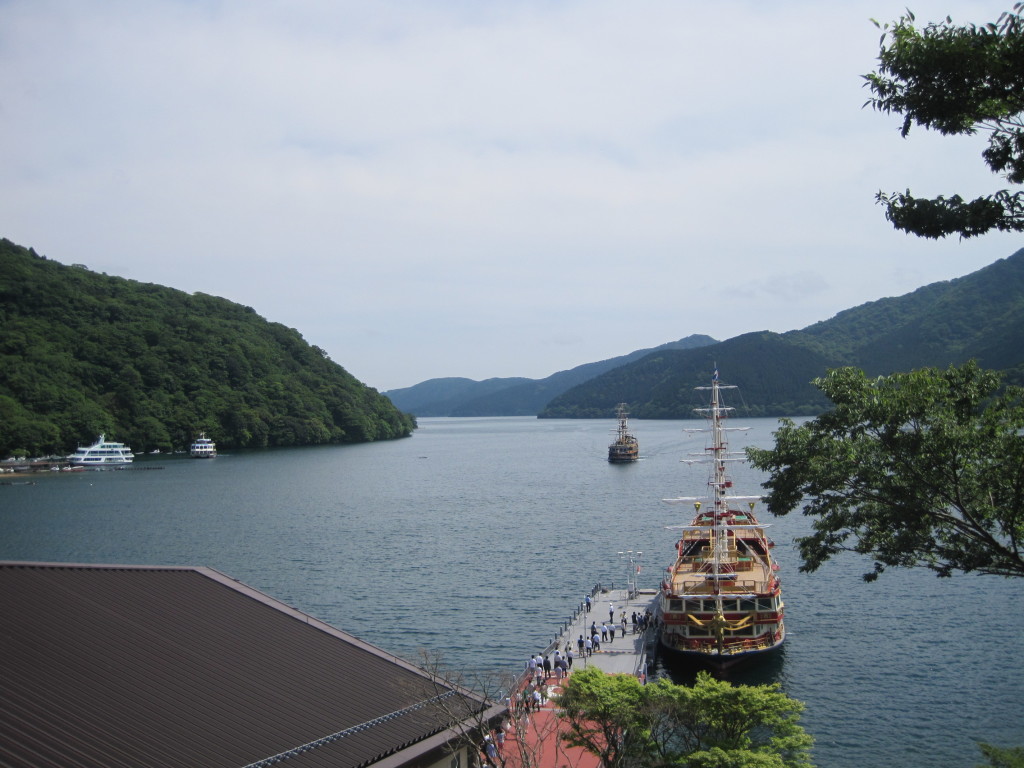 Ferry on Lake Ashi in Hakone, Japan