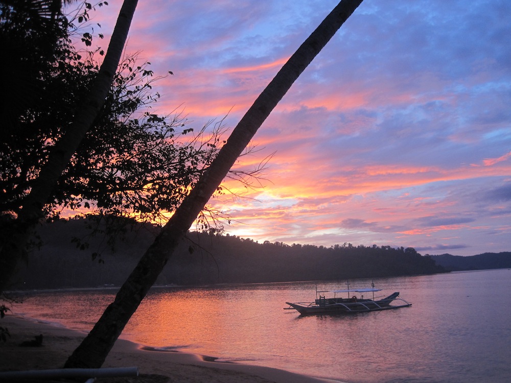Sunset in Port Barton, Palawan, The Philippines